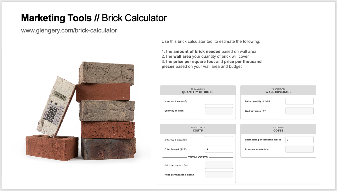 brick calculator