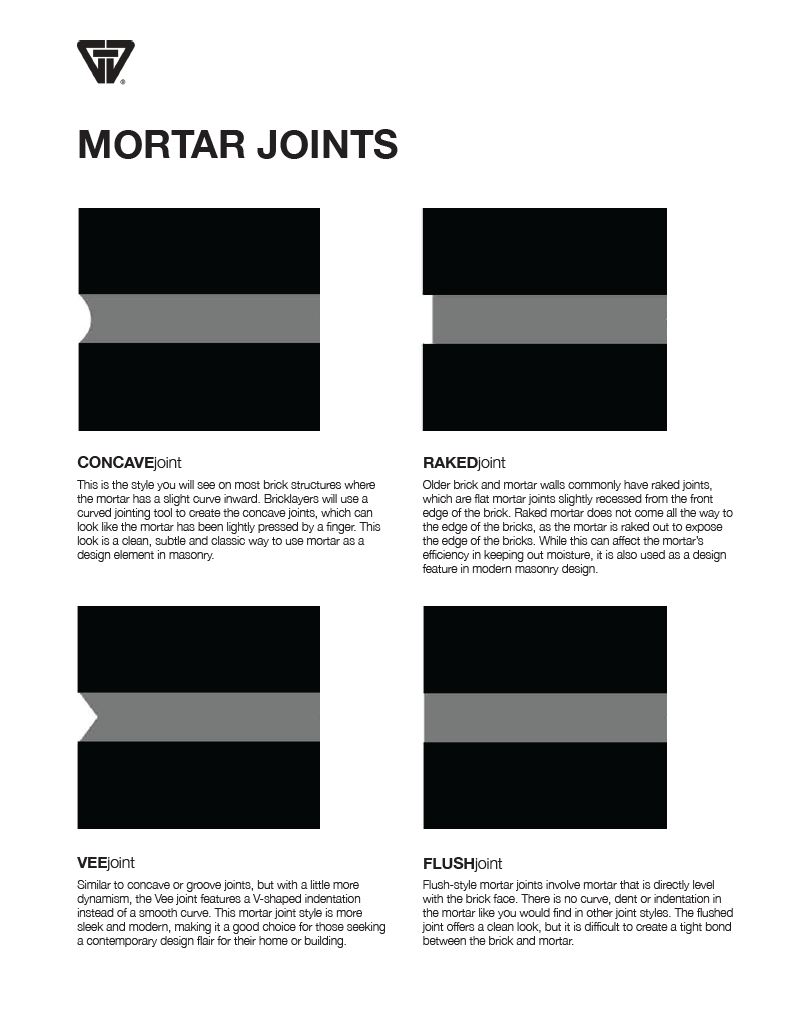 mortar joints