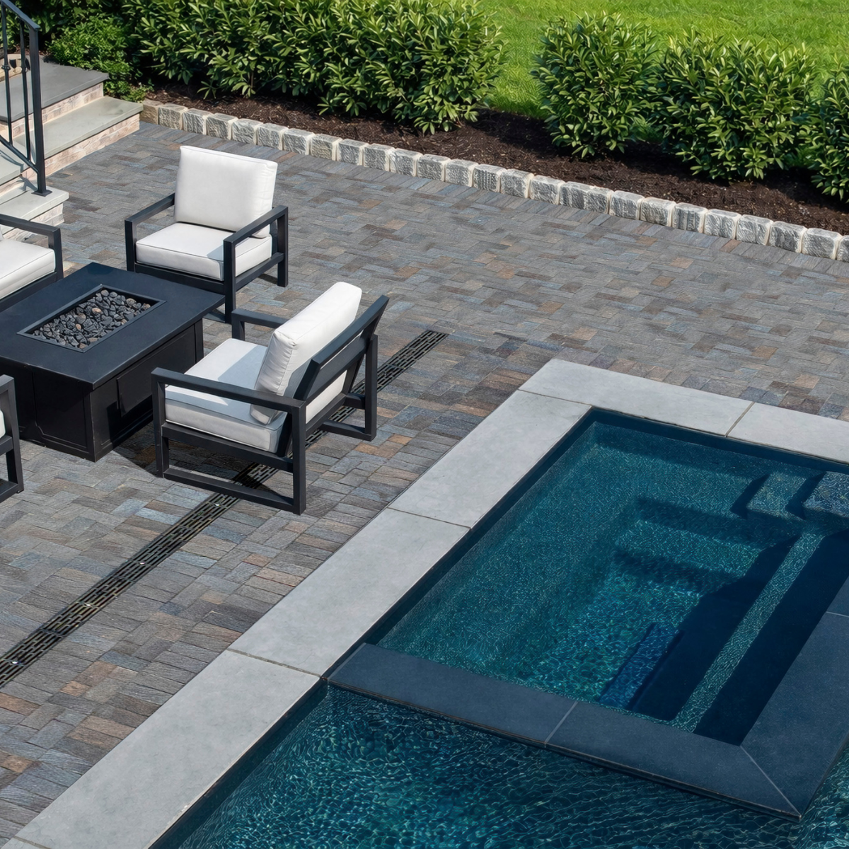 cityscape black clay pavers