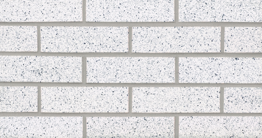 White with Speck Glazed Thin Brick