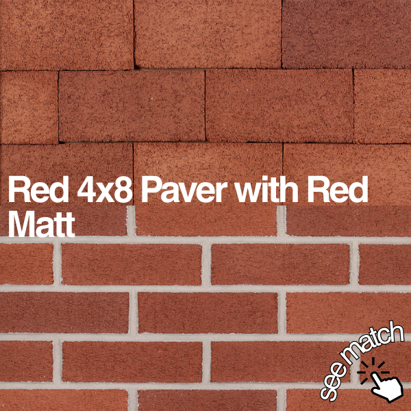 red 4x8 paver