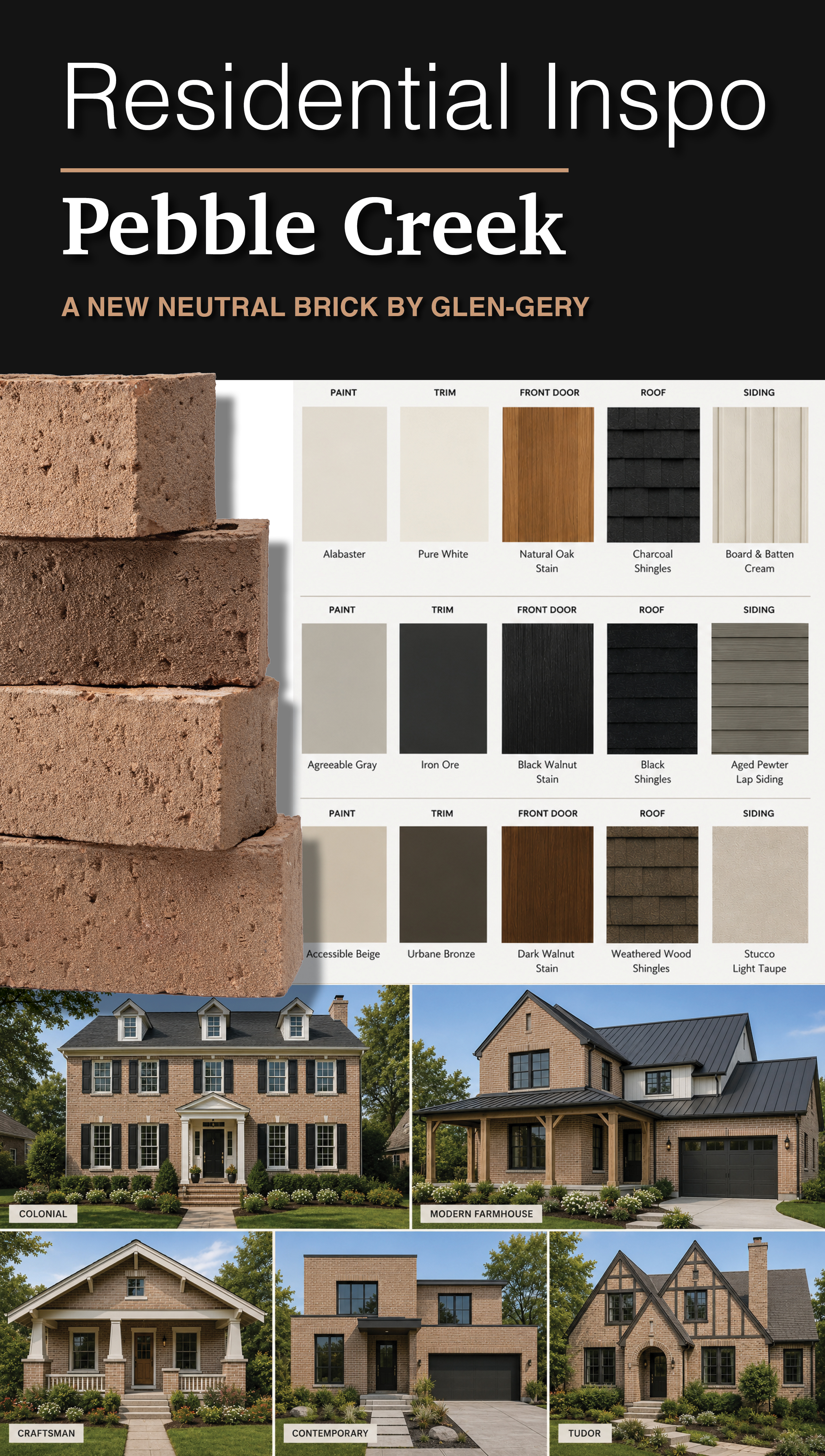 pebble creek brick residential inspo