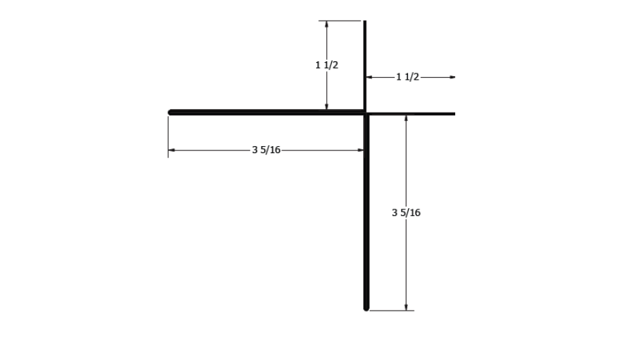 inwards external corner