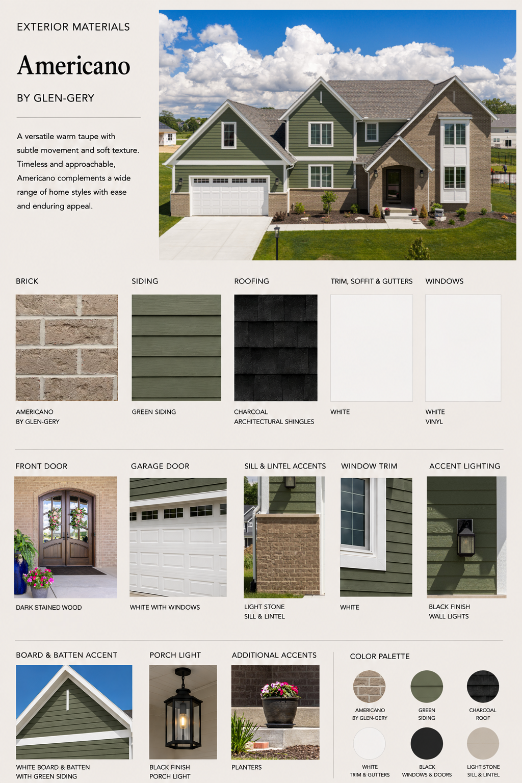 americano brick product material residential mood board