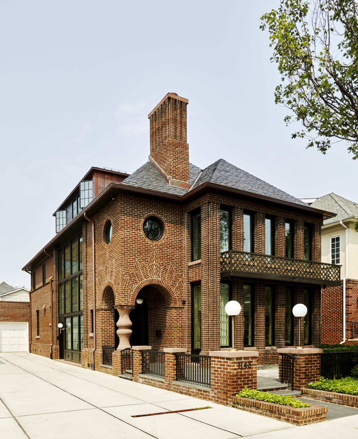 private brick home residence