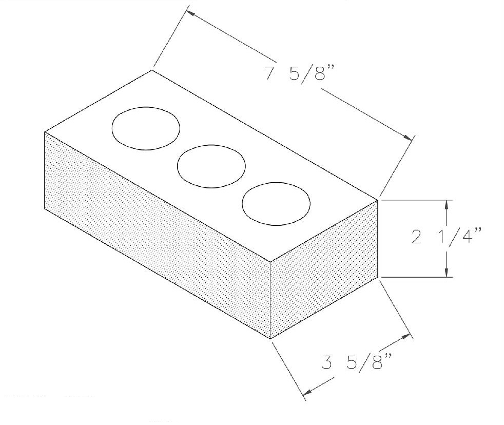 modular brick size