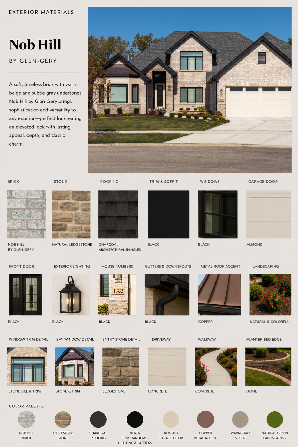 nob hill brick product residential material mood board