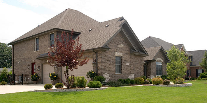 Brick Home with Celtic Grey