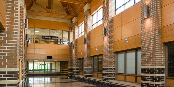 Central Bucks South High School with Wyandot, Blacktone & Dolomite Grey Wirecut