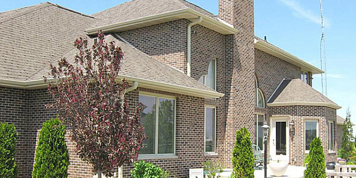 Brick Home with Hawthorne