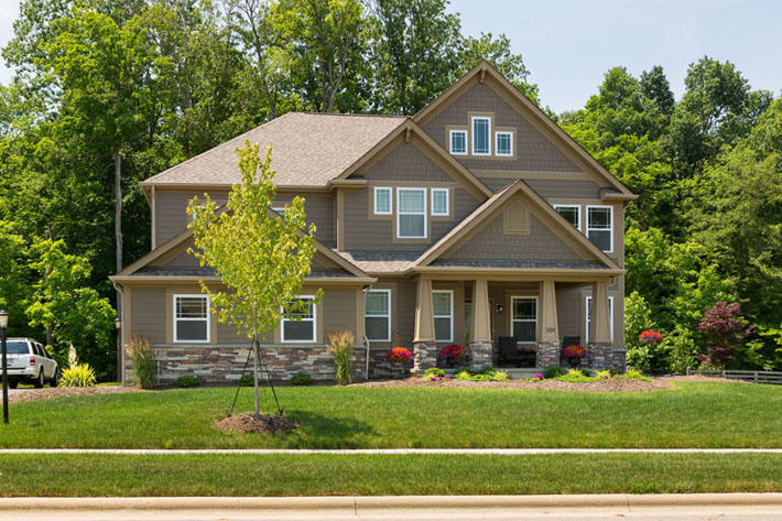 Stone Home with Chisel Gray Stackstone