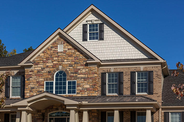 Brick & Stone Home with Lockport & Allegheny Cut Cobble