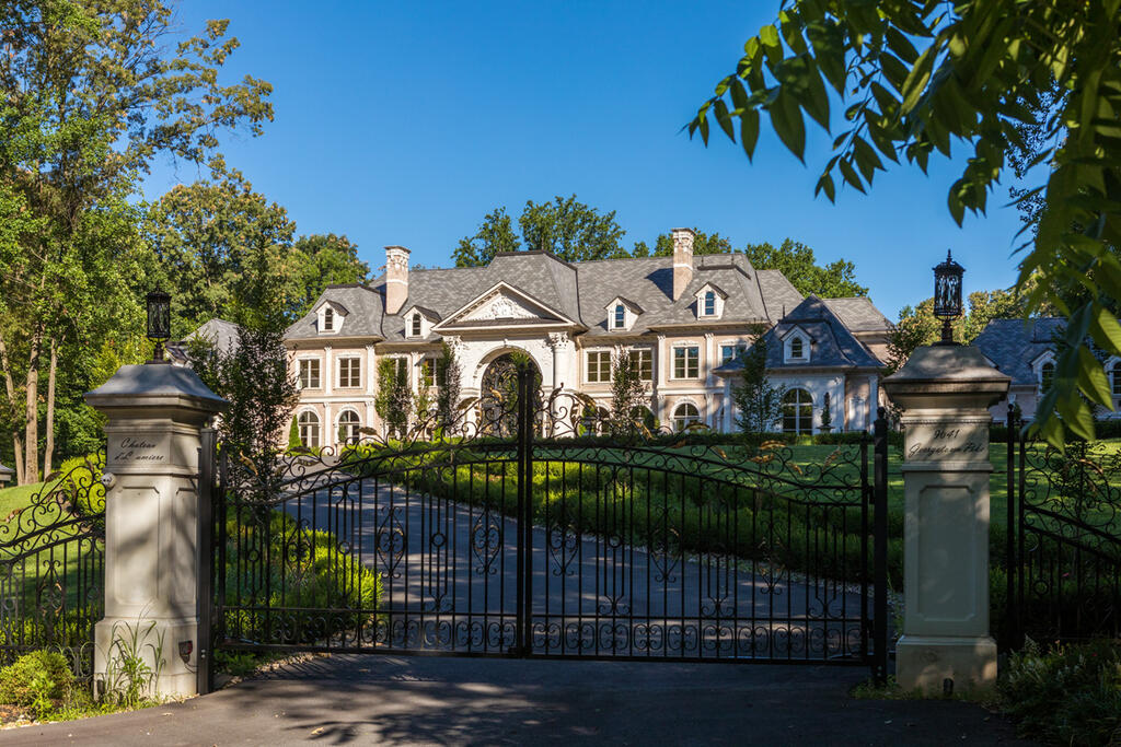 Brick Home with Pastel Rose