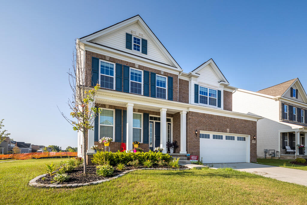 Brick Home with Grey Ash