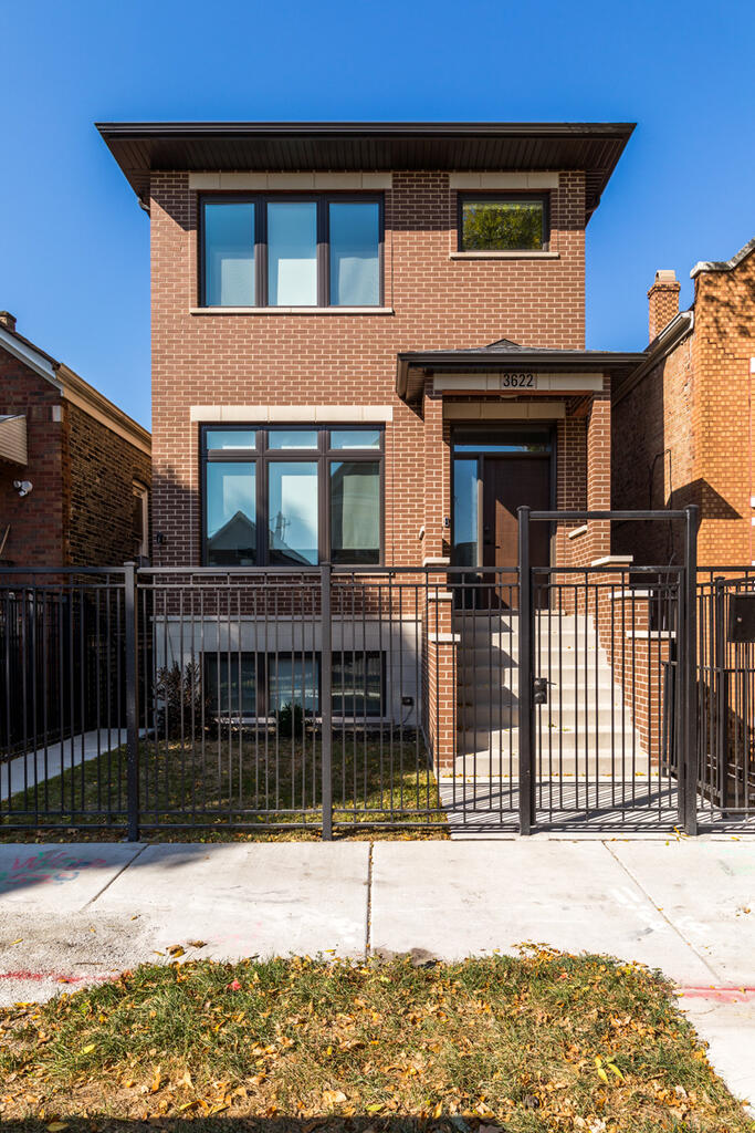 Brick Home with Wilmette Ironspot