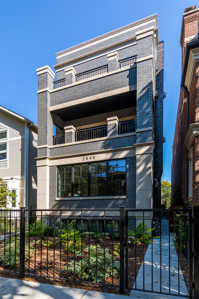 Brick Home with Crystal Black