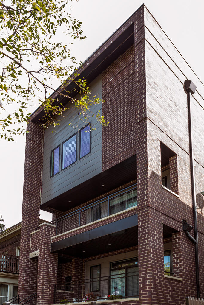 Brick Home with Hearthside Velour Ironspot