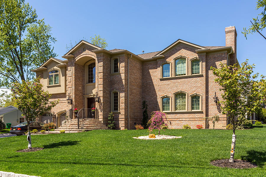 Brick Home with Danish "1776"