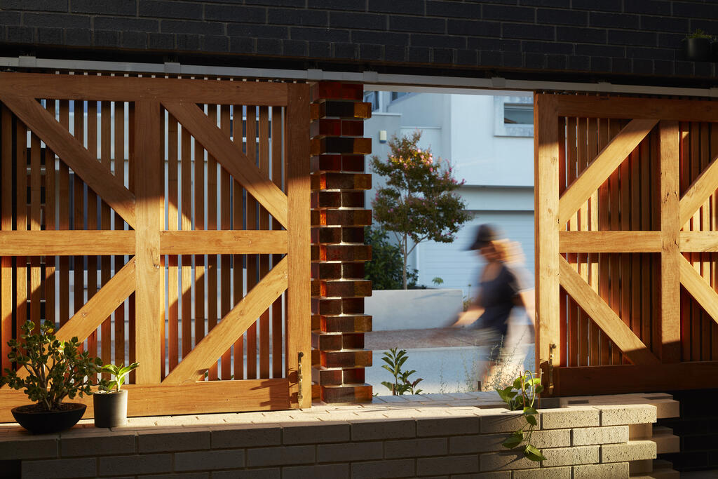 Brick Home with Golden Amber Natural