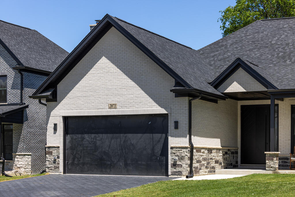 Brick Home with Silver City Smooth
