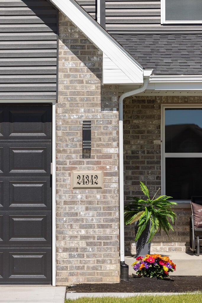 Brick Home with Aztec White