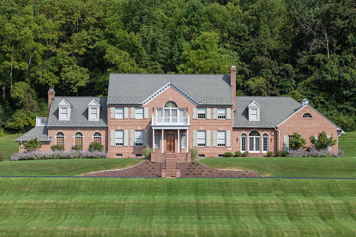 Brick Home with Monticello Handmade