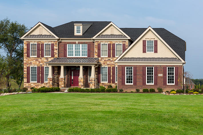 Brick Home with Tudor Williamsburg