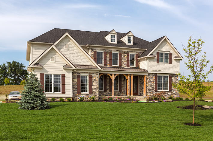 Stone Home with Kentucky Gray Ledgestone