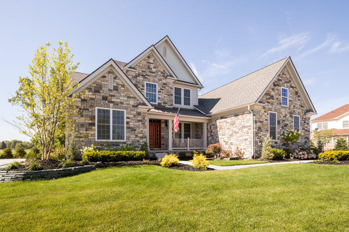 Stone Home with Kentucky Gray Limestone