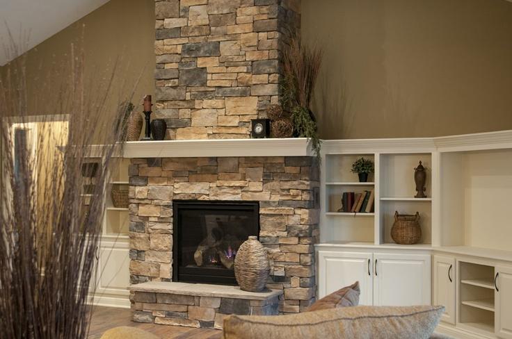 Stone Fireplace