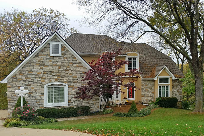Stone Home with Harrison Limestone