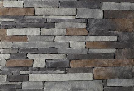 CHISELED STONE SERIES - 5' HEARTHSTONE (1 Piece w/Chiseled Face) - Grey